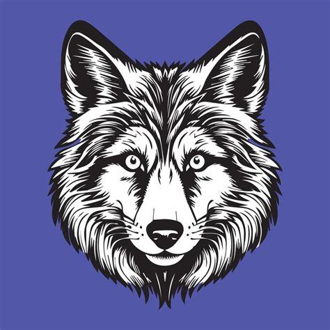 wolf head logo design  vector art  vecteezy