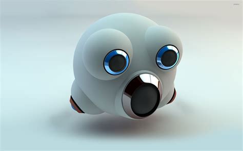 Bubble robot head wallpaper - 3D wallpapers - #24177