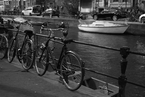 Bike At Canal In Amsterdam Amselchen Flickr