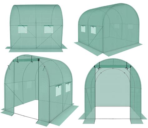 TUNEL FOLIOWY OGRODOWY SZKLARNIA NA POMIDORY WARZYWA 2x2m FOLIA 4m2