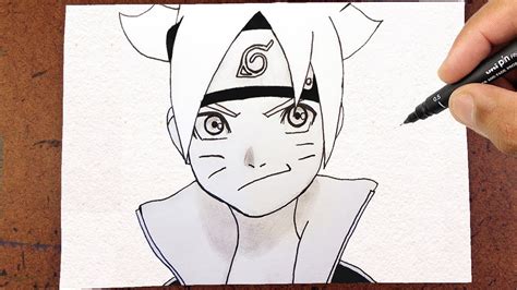 Como Desenhar O Boruto Uzumaki How To Draw Youtube