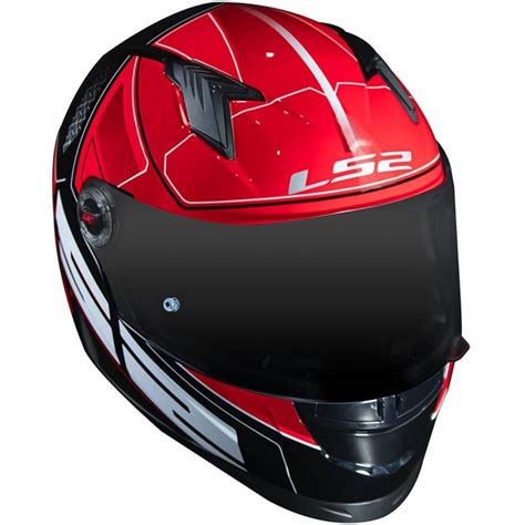 Capacete Ls Ff Ultra Preto Vermelho