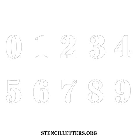 Free Printable Numbers Stencils Design Style 279 Bold Stencil Letters Org