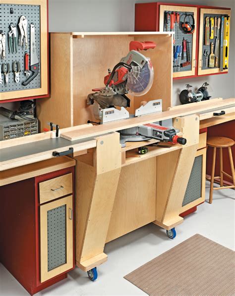 Mobile Miter Saw Station Plans Image To U