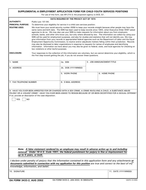 Da Form Pdf Fillable Printable Forms Free Online