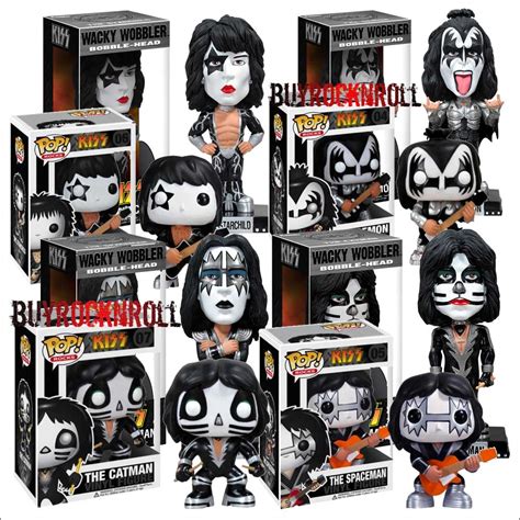 2011 Funko KISS Pop Vinyl Figures & Wacky Wobbler Bobblehead Set (Bobble) NEW | eBay