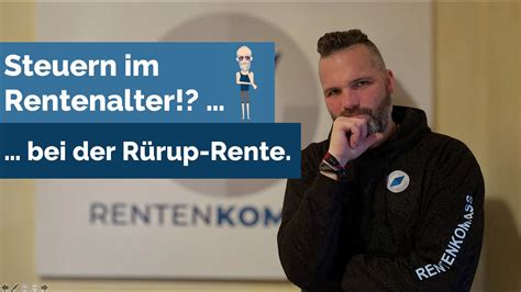 Rürup Rente Steuern im Rentenalter So funktioniert Besteuerung