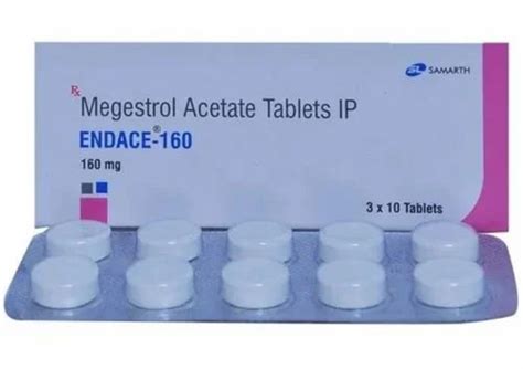 Endace 160 Mg Tablet MEGESTROL ACETATE TABLETS SAMARTH 3 10TABLETS At