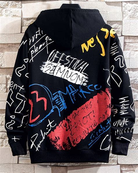 Emmiol Envío Gratis 2023 Sudadera Con Capucha Con Estampado De Graffiti