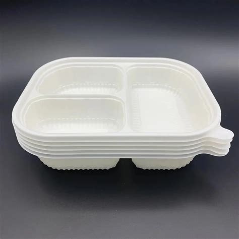 Wholesale Eco Friendly Pla Green Compostable Multi Cell Split Take Out