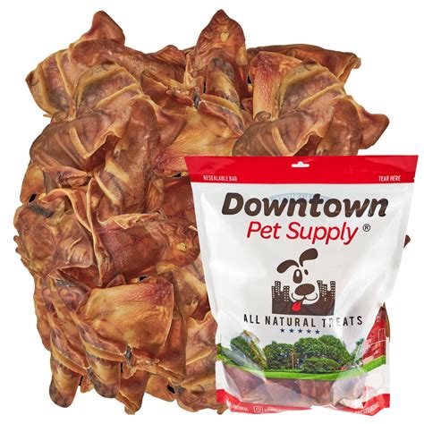 Downtown Pet Supply Pig Ears for Dogs, Long Lasting Pig Ears for Dogs 5 ...