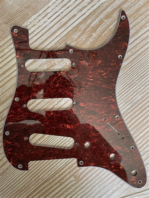 920D Custom Stratocaster Pickguard Red Tortoise Reverb