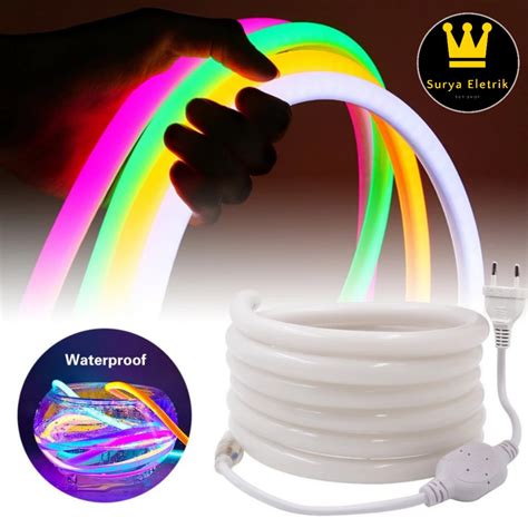 Lampu Strip Led Neon Flexible Bulat Neon Strip Untuk Rumah Luar