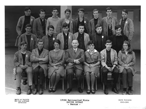 Photo De Classe Math Elem De 1965 Lycée Xavier Bichat Copains Davant