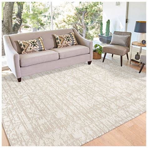 Cream Beige Abstract Henley Rug Hobby Lobby