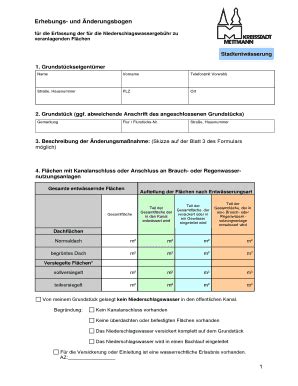 Ausf Llbar Online Mettmann Erhebungs Und Nderungsbogen Mettmann