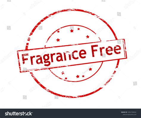 Rubber Stamp Text Fragrance Free Inside Stock Illustration 1892194024