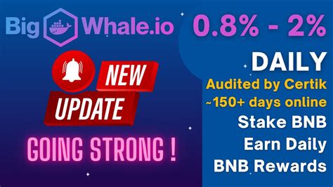 Bigwhale Io New Update Earn Bnb Daily Tvl Bnb