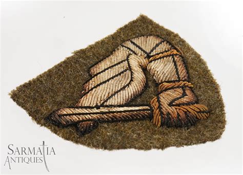 Ww Polish Nd Warsaw Armoured Division Bullion Luxury Patch Sarmatia