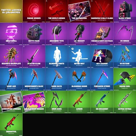 All Fortnite Chapter 2 Season 4 Leaked Skins Cosmetics Found In V14