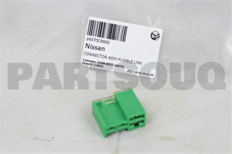 24370c9900 Genuine Nissan Connector Assy Fusible Link 24370 C9900 Ebay