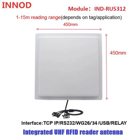 M Long Range Uhf Rfid Reader Usb Rs Wg Relay Interface Built