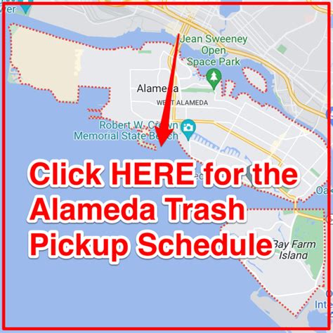 Alameda Trash Schedule Bulk Pickup Holidays Map