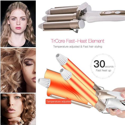 Buy Willstar New Triple Barrel Curling Iron Perm Splint Ceramic Hair