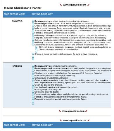 Packing Checklist - 11+ Free Word, PDF Documents Download | Free ...