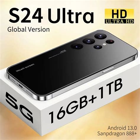 Nowy S24 Ultra Smartfon 6 8 Cal Telefon 6800mAh 16 1TB Telefon Kom