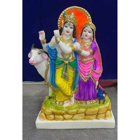 Multicolor Marble Radha Krishna Statue Home At Rs 2000 In New Delhi