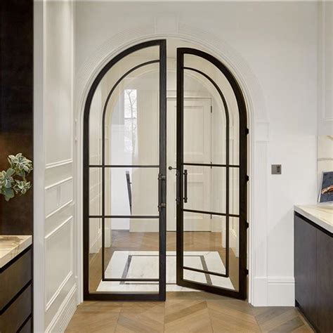 Stunning Arched Glass Door For Your Kitchen