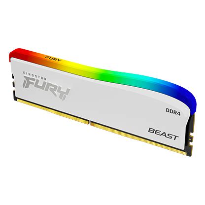 Ram Kingston Fury Beast White RGB 16GB 2x8GB DDR4 3200Mhz KF432C16B