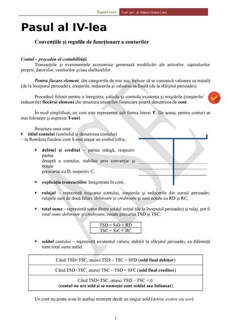 Extras pt AT 3 si AT 4 CONTA EX Pasul al IV lea Convențiile și