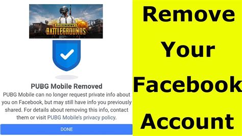 How To Remove Unlink Facebook Account From Pubg Mobile YouTube