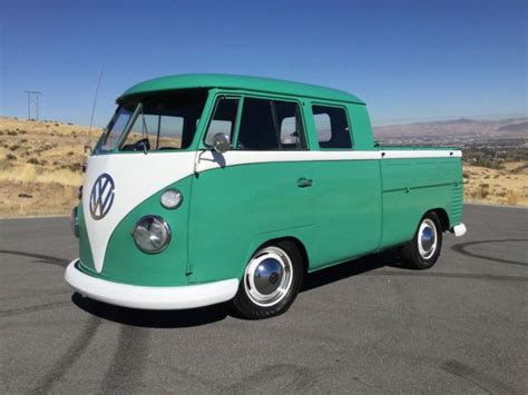 Restored 1962 Volkswagen VW Double Cab Split Window Transporter Bus