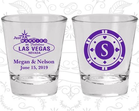 Las Vegas Shot Glasses Wedding Favor Shot Glasses Just - Etsy