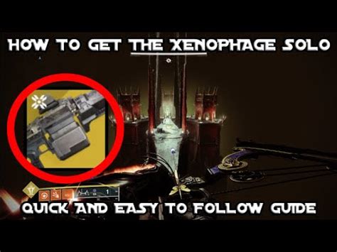 How To Get The Xenophage Exotic Machine Gun In 2023 Solo The Journey