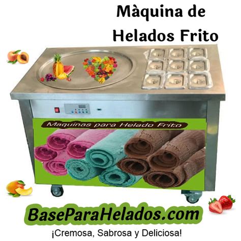 Maquina De Helado Frito Base Para Helados