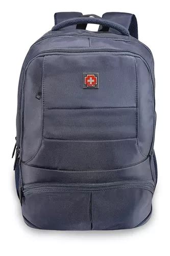 Swissbrand Mochila Porta Laptop Impermeable Ejecutiva Color Azul