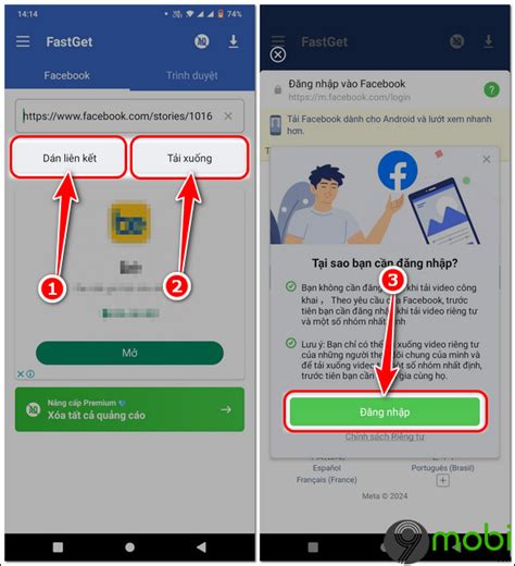 Cách tải Story riêng tư từ Facebook về điện thoại iOS và Android