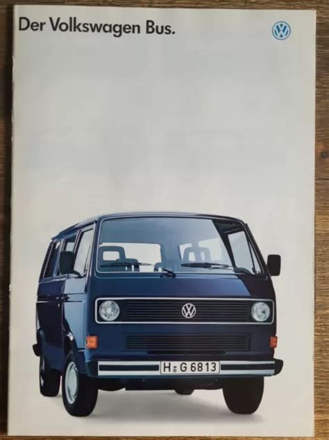 Vw Bus Caravelle Carat Syncro T Prospekt Brochure Folleto Opuscolo