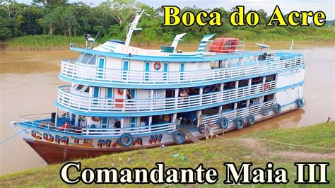 Sa Da Do Barco Comandante Maia Iii De Boca Do Acre Para Manaus