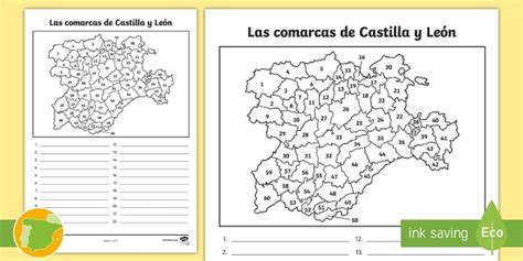 Ficha de actividad Las provincias de Castilla y León