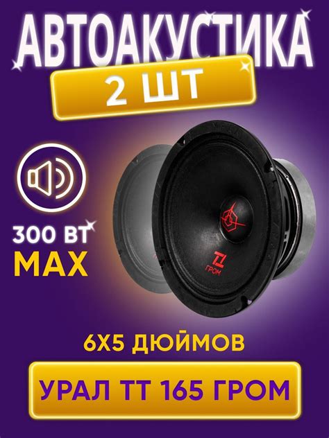 Автоакустика УРАЛ ТТ 165 ГРОМ - купить по выгодной цене в интернет ...