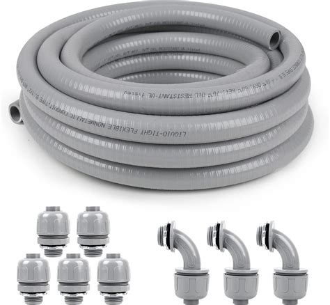 Buy Elecoman Inch Ft Liquid Tight Conduit And Connector Kit