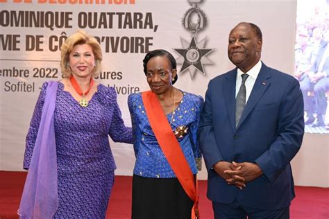 Côte d Ivoire Dominique Ouattara élevée à la dignité de grand