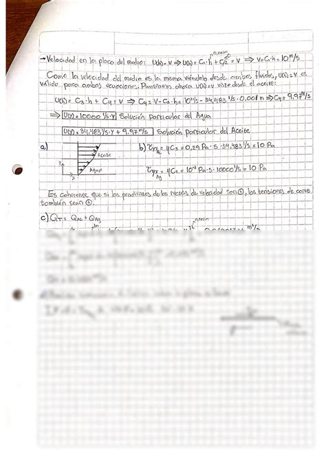 SOLUTION Mec Nica De Los Fluidos Navier Stokes Hidrostatica Conservaci