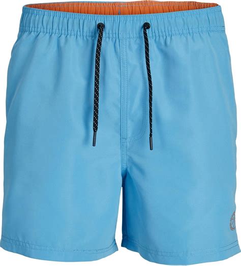 Jack Jones Plus Size Zwemshort Heren Jpstfiji Effen Lichtblauw Maat