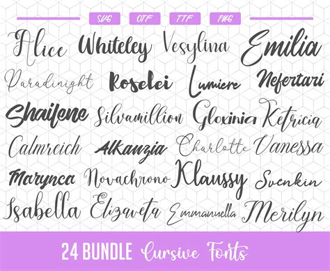 Bundle For Cricut Bundle Cursive Font Svg Font Svg Cricut Font Svg Images
